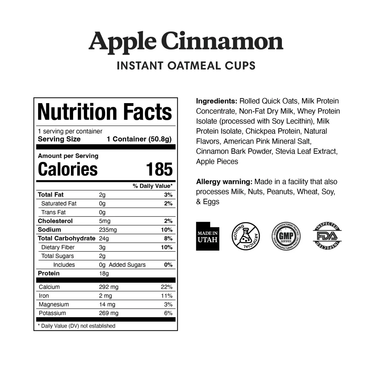 Protein Oatmeal Quick Cups Monthly Subscriptions- 12pk - Image 4